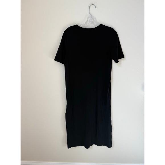 Boden Jersey Midi T-Shirt Cotton Dress Black Size 10 - Picture 4 of 8